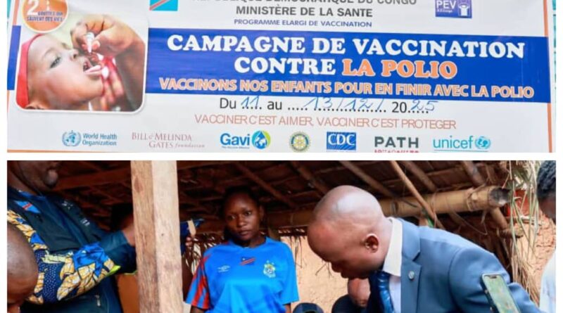 Haut-Uele : le vice-gouverneur lance la 2ème campagne de vaccination contre la Poliomélyte à Isiro