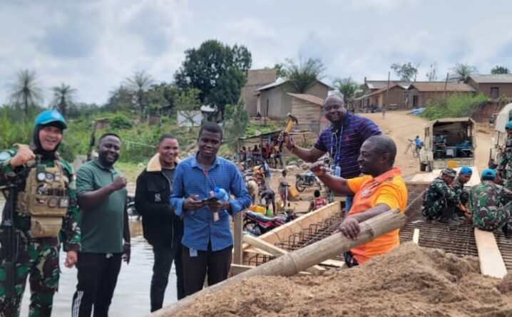 Irumu : les travaux du pont Masinda progressent à Bavonkutu