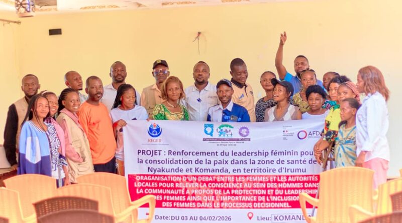Irumu: REGED renforce le leadership féminin pour la consolidation de la paix dans la zone de santé de Komanda