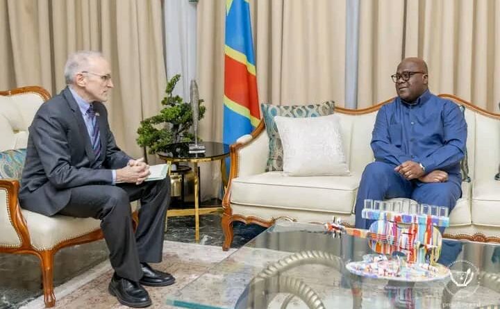 RDC : le Chef de l’Etat échange avec le Chargé d’affaires américain sur le retour de la paix dans l’Est