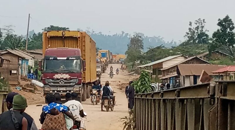 Irumu : plus de 40 camions bloqués à bavonkutu suite à la dégradation du pont ituri