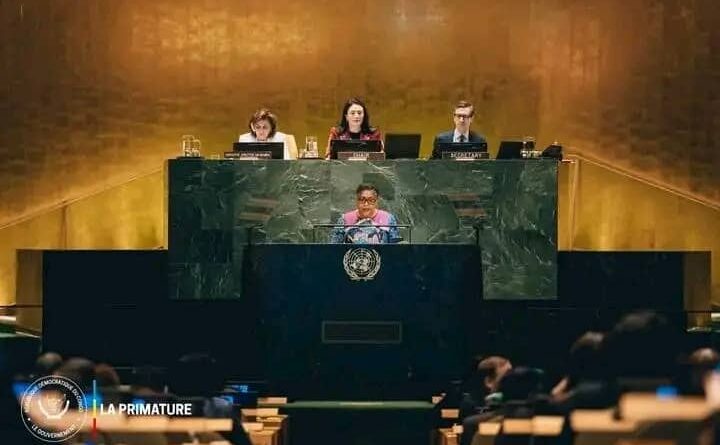 Judith Suminwa plaide pour la protection des femmes en zones de conflit lors de la session de l’ONU