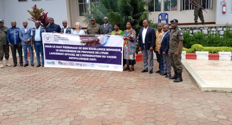 Bunia : la campagne de vaccination contre le paludisme lancée pour les enfants de 6 à 11 mois