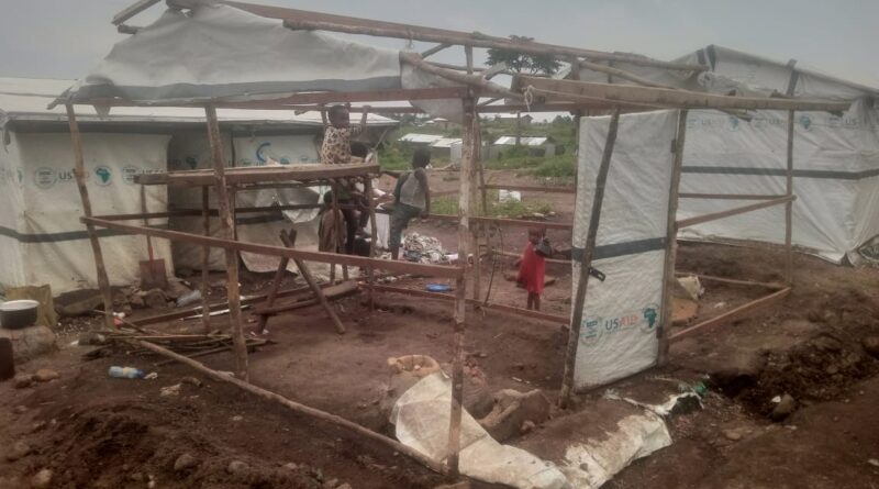 Komanda : Vent violent emporte plus de 20 ménages de déplacés