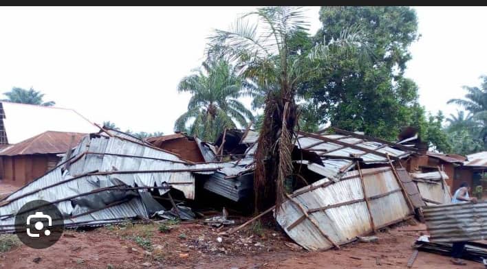 Mambasa : des maisons emportées par le vent à Biakato