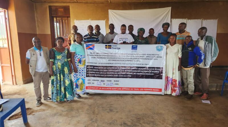 Irumu : une vingtaine d’acteurs communautaires formés pour mieux identifier et référer les incidents sécuritaires à Boga