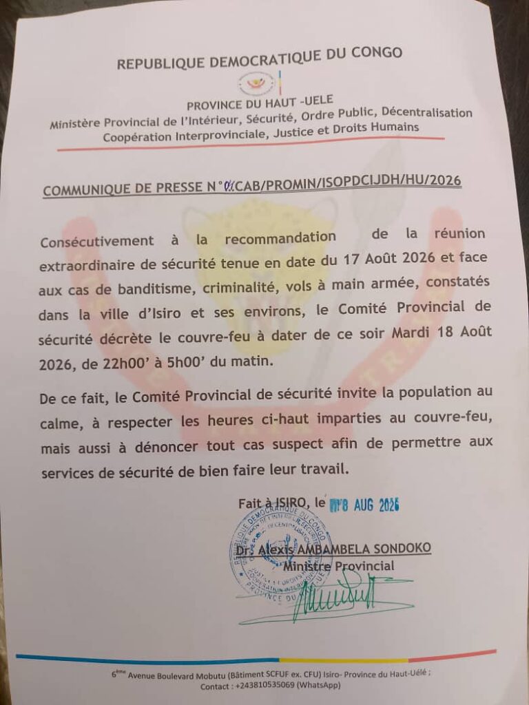 Photo de communiqué